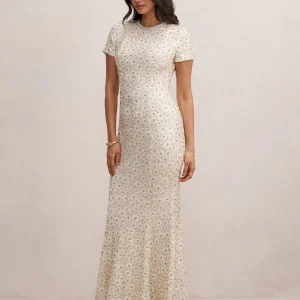 Ines Beaded Sequin Gown